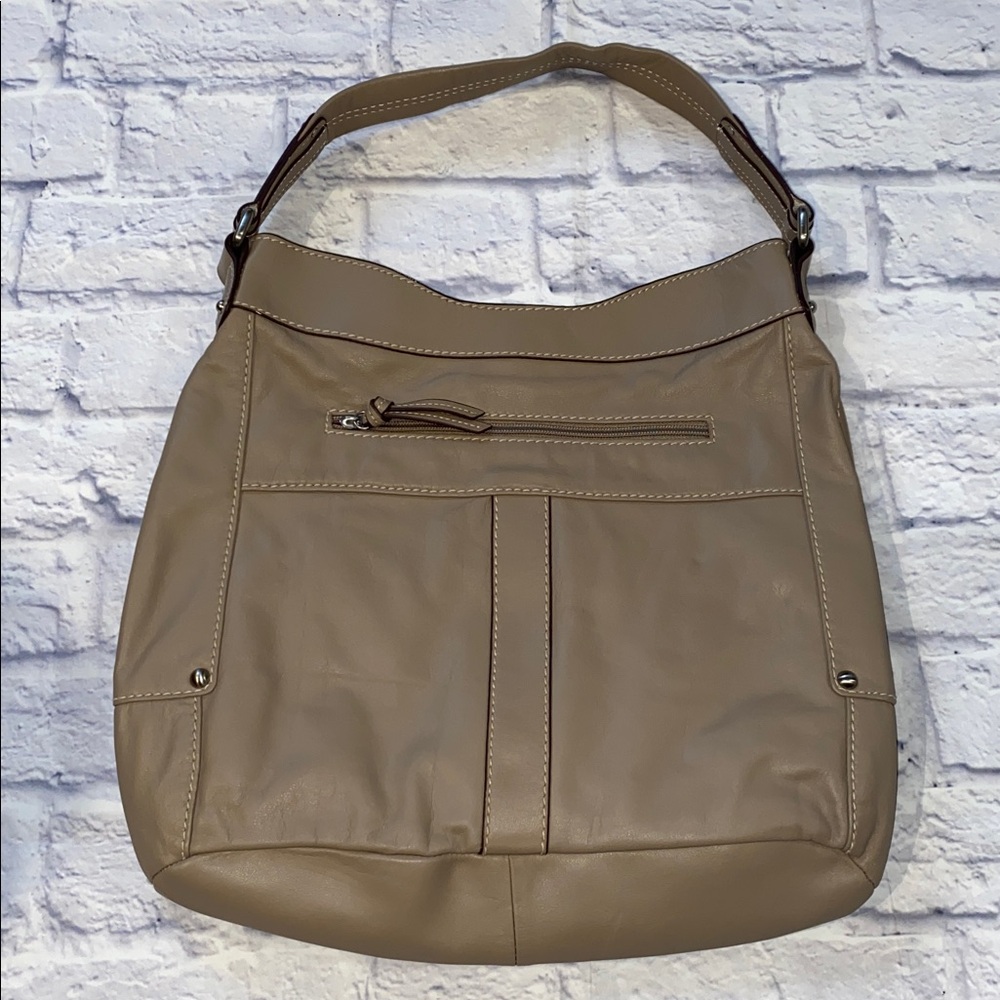 Tiganello Leather Hobo Shoulder Bag - Picture 2 of 13